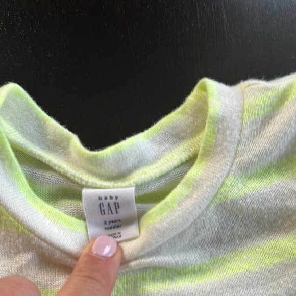 GAP Kids Yellow Striped Matching Set - Picture 3 of 3